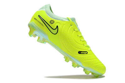 Men's Nike Tiempo Legend 10 Elite FG Firm Ground Low-Tops Football Boots - Yellow/Jade/Gold