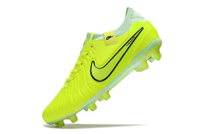 Men's Nike Tiempo Legend 10 Elite FG Firm Ground Low-Tops Football Boots - Yellow/Jade/Gold