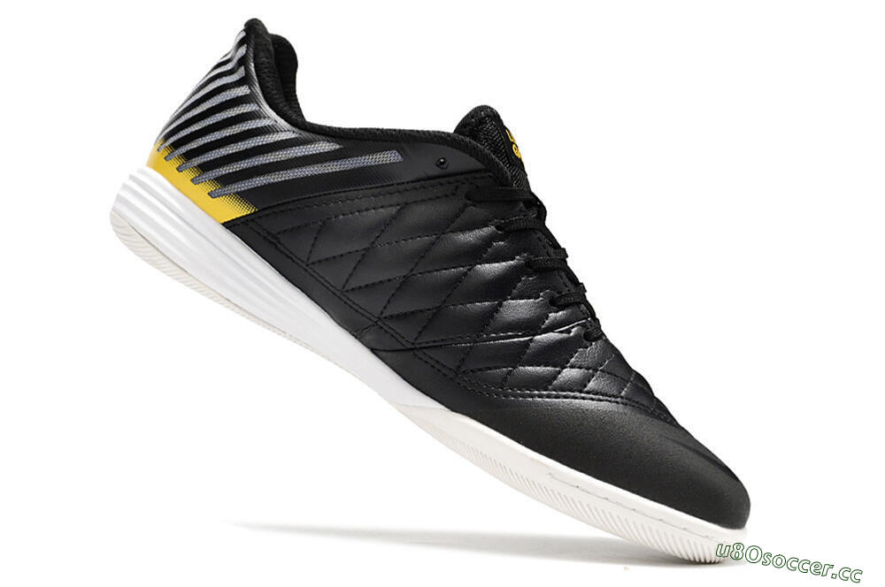 Unisex Nike Lunar Gato 2 IC Indoor & Futsal Low-Tops Football Shoes - Black/Blue/Yellow 4