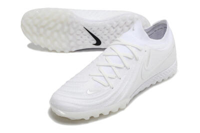 Men's Nike Phantom GX 2 Elite TF Artificial Turf Low-Tops Football Shoes - White/Black