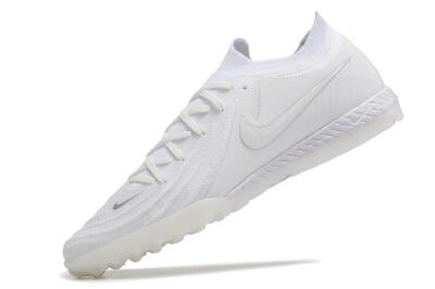 Men's Nike Phantom GX 2 Elite TF Artificial Turf Low-Tops Football Shoes - White/Black