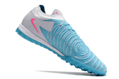 Men's Nike Phantom GX 2 Elite TF Artificial Turf Low-Tops Football Shoes - Blue/White/Pink