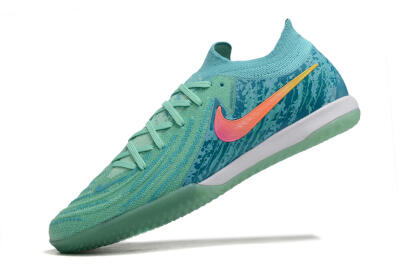 Men's Nike Phantom GX 2 Elite IC Indoor & Futsal Low-Tops Football Shoes - Jade/Pink/Orange
