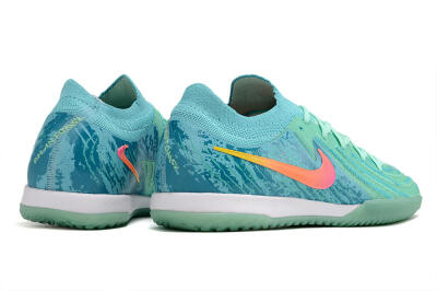 Men's Nike Phantom GX 2 Elite IC Indoor & Futsal Low-Tops Football Shoes - Jade/Pink/Orange
