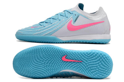 Men's Nike Phantom GX 2 Elite IC Indoor & Futsal Low-Tops Football Shoes - Blue/White/Pink