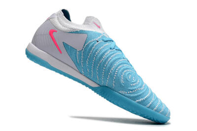 Men's Nike Phantom GX 2 Elite IC Indoor & Futsal Low-Tops Football Shoes - Blue/White/Pink
