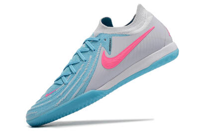 Men's Nike Phantom GX 2 Elite IC Indoor & Futsal Low-Tops Football Shoes - Blue/White/Pink