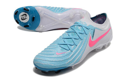Men's Nike Phantom Luna Elite NU FG Firm Ground Low-Tops Football Boots - Blue/White/Pink