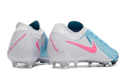 Men's Nike Phantom Luna Elite NU FG Firm Ground Low-Tops Football Boots - Blue/White/Pink