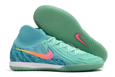 Men's Nike Phantom Luna Elite NU IC Indoor & Futsal High-Tops Football Shoes - Jade/Pink/Orange