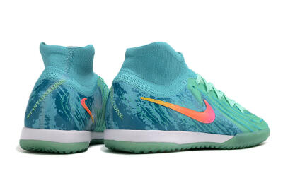 Men's Nike Phantom Luna Elite NU IC Indoor & Futsal High-Tops Football Shoes - Jade/Pink/Orange