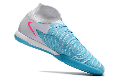Men's Nike Phantom Luna Elite NU IC Indoor & Futsal High-Tops Football Shoes - Blue/White/Pink