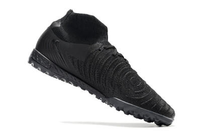 Men's Nike Phantom Luna Elite NU TF Artificial Turf High-Tops Football Shoes - Black/White/Blue