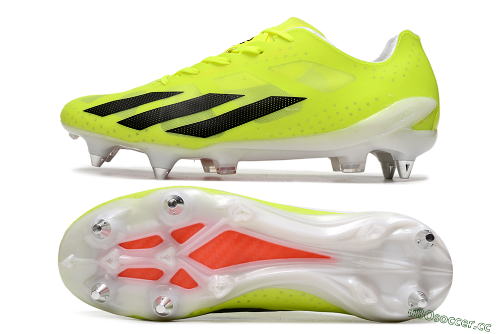 Men's Adidas X Crazyfast.1 SG Soft Ground Low-Tops Football Boots - Yellow/Black/Red 1