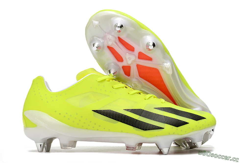 Men's Adidas X Crazyfast.1 SG Soft Ground Low-Tops Football Boots - Yellow/Black/Red 2