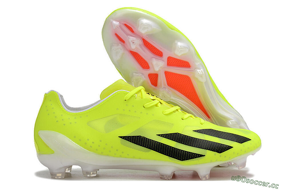 Men's Adidas X Crazylight+ FG Firm Ground Low-Tops Football Boots - Yellow/Black/Red 2