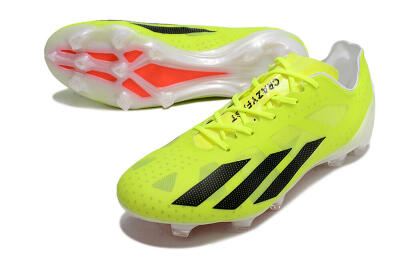 Men's Adidas X Crazylight+ FG Firm Ground Low-Tops Football Boots - Yellow/Black/Red