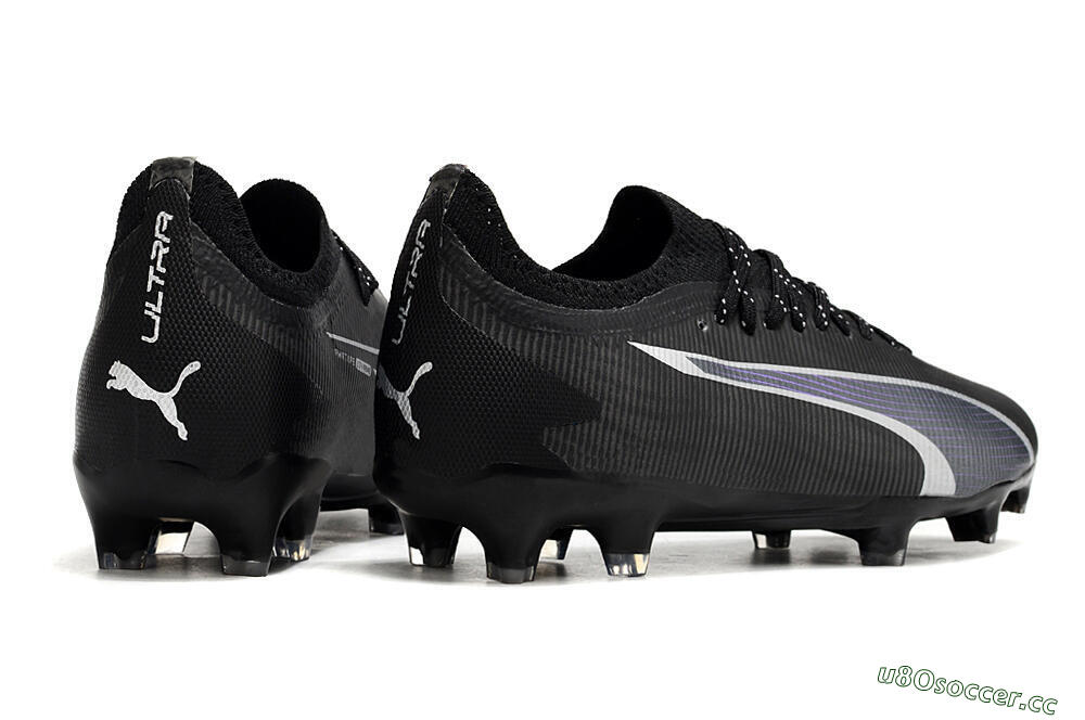 Men's Puma Ultra Ultimate FG Firm Ground Low-Tops Football Boots - Black/Blue/White 6