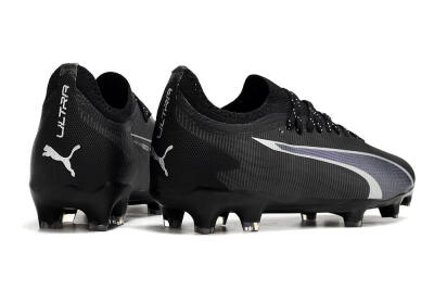 Men's Puma Ultra Ultimate FG Firm Ground Low-Tops Football Boots - Black/Blue/White