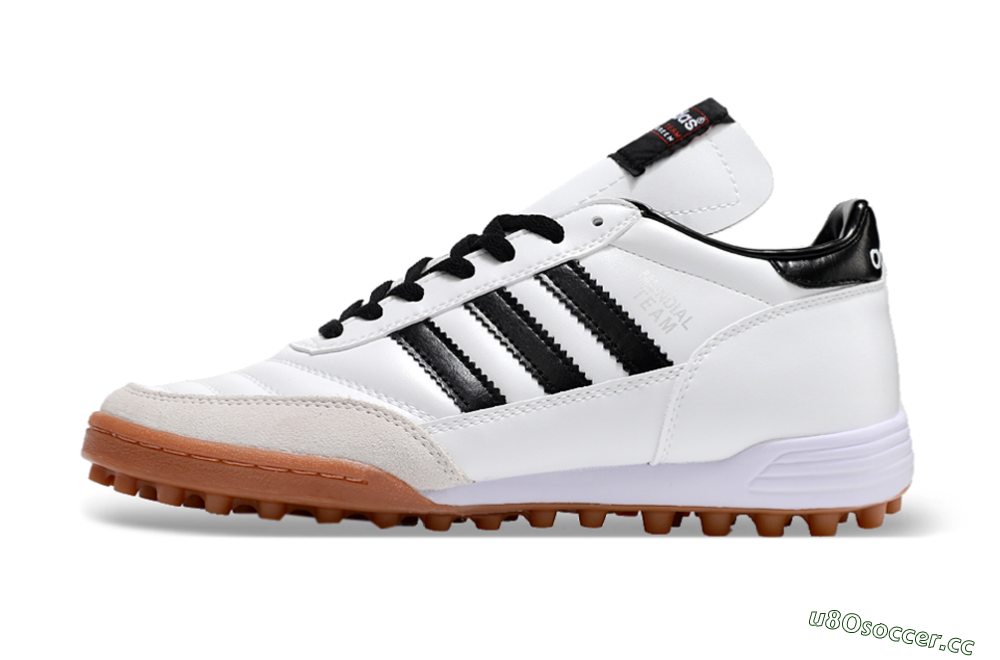 Men's Adidas Copa Mundial Team Astro TF Artificial Turf Low-Tops Football Shoes - Black/White 0