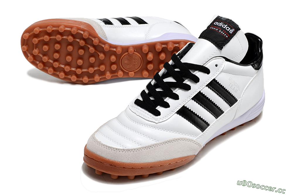 Men's Adidas Copa Mundial Team Astro TF Artificial Turf Low-Tops Football Shoes - Black/White 3