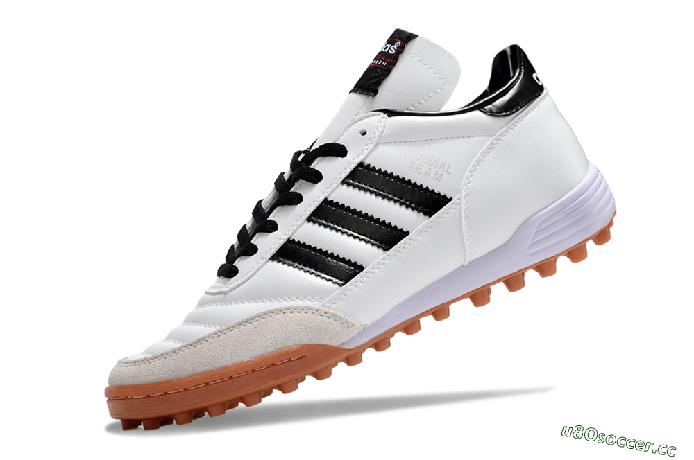 Men's Adidas Copa Mundial Team Astro TF Artificial Turf Low-Tops Football Shoes - Black/White 5