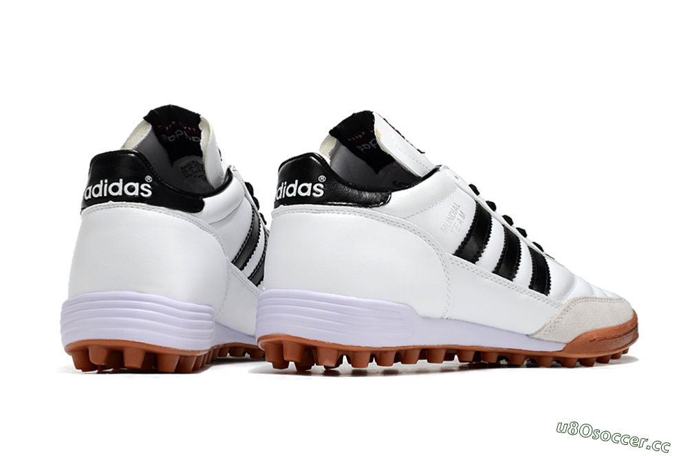 Men's Adidas Copa Mundial Team Astro TF Artificial Turf Low-Tops Football Shoes - Black/White 6