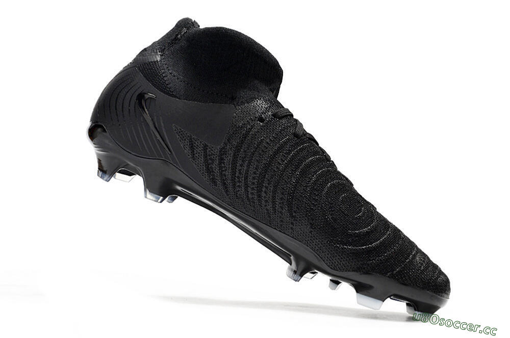 Men's Nike Phantom Luna Elite FG Firm Ground High-Tops Football Boots - Black/White/Blue 4