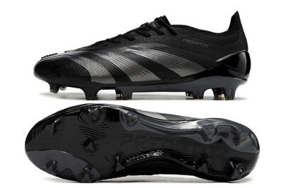 Men's Adidas Predator Accuracy.1 FG Firm Ground Low-Tops Football Boots - Black/Dark Blue