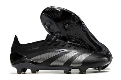 Men's Adidas Predator Accuracy.1 FG Firm Ground Low-Tops Football Boots - Black/Dark Blue