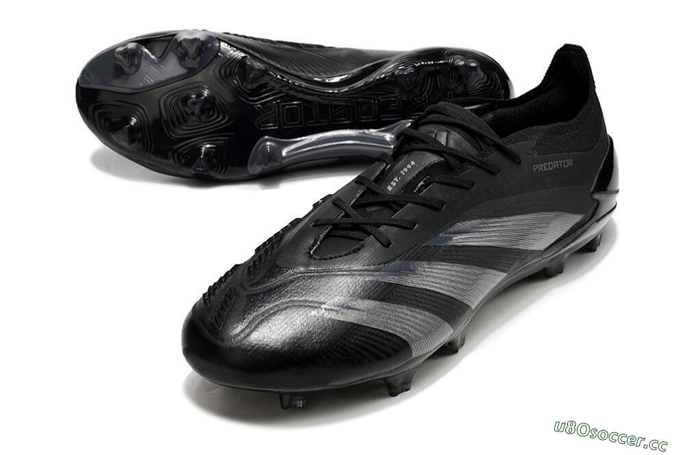 Men's Adidas Predator Accuracy.1 FG Firm Ground Low-Tops Football Boots - Black/Dark Blue 3