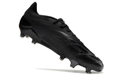 Men's Adidas Predator Accuracy.1 FG Firm Ground Low-Tops Football Boots - Black/Dark Blue