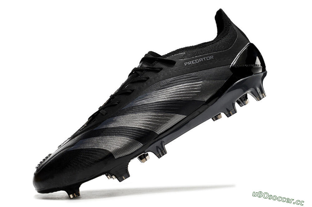 Men's Adidas Predator Accuracy.1 FG Firm Ground Low-Tops Football Boots - Black/Dark Blue 5
