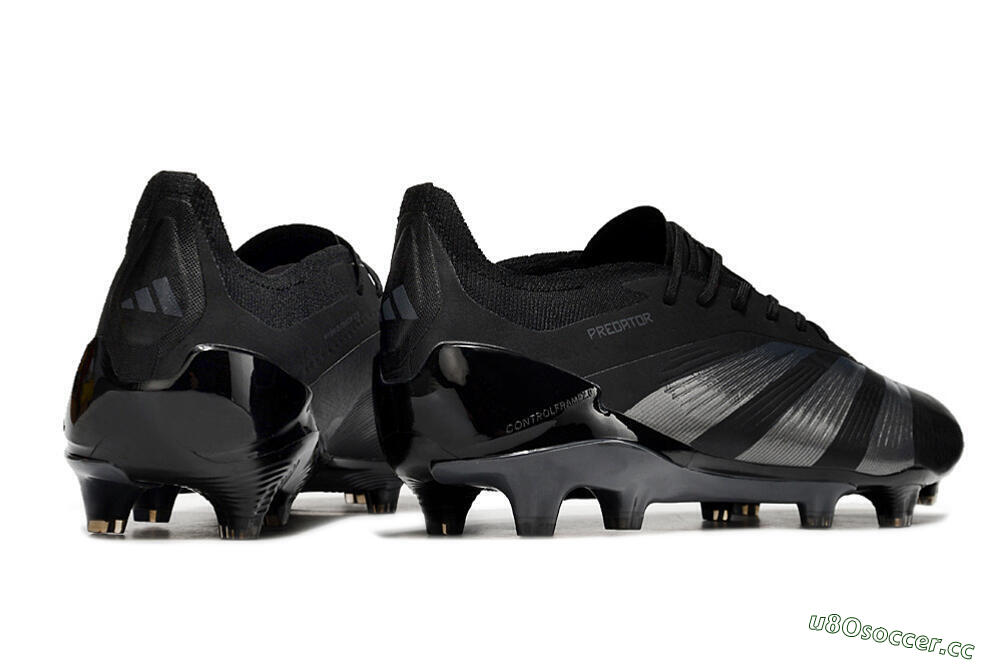 Men's Adidas Predator Accuracy.1 FG Firm Ground Low-Tops Football Boots - Black/Dark Blue 6