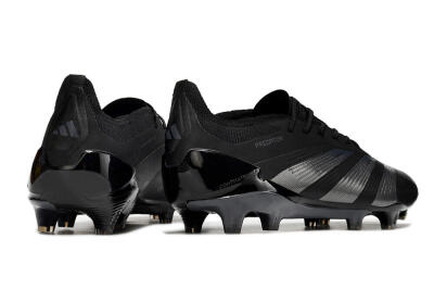 Men's Adidas Predator Accuracy.1 FG Firm Ground Low-Tops Football Boots - Black/Dark Blue