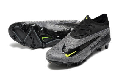 Men's Nike Phantom GX Elite FG Firm Ground Low-Tops Football Boots - Black/Grey/Yellow
