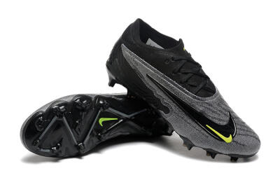 Men's Nike Phantom GX Elite FG Firm Ground Low-Tops Football Boots - Black/Grey/Yellow