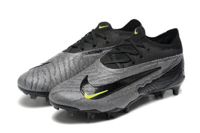 Men's Nike Phantom GX Elite FG Firm Ground Low-Tops Football Boots - Black/Grey/Yellow