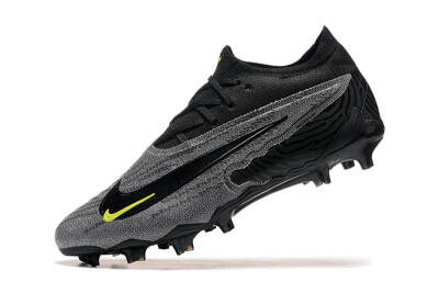 Men's Nike Phantom GX Elite FG Firm Ground Low-Tops Football Boots - Black/Grey/Yellow