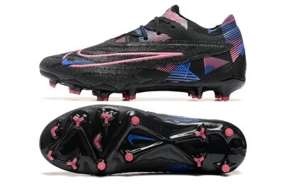 Men's Nike Phantom GX Elite FG Firm Ground Low-Tops Football Boots - Black/Pink/Blue