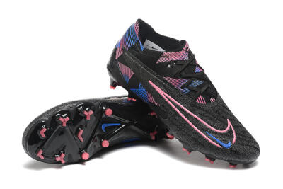 Men's Nike Phantom GX Elite FG Firm Ground Low-Tops Football Boots - Black/Pink/Blue
