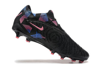 Men's Nike Phantom GX Elite FG Firm Ground Low-Tops Football Boots - Black/Pink/Blue