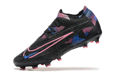 Men's Nike Phantom GX Elite FG Firm Ground Low-Tops Football Boots - Black/Pink/Blue