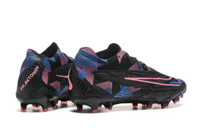 Men's Nike Phantom GX Elite FG Firm Ground Low-Tops Football Boots - Black/Pink/Blue