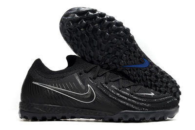 Men's Nike Phantom GX 2 Elite TF Artificial Turf Low-Tops Football Shoes - Black/White/Blue
