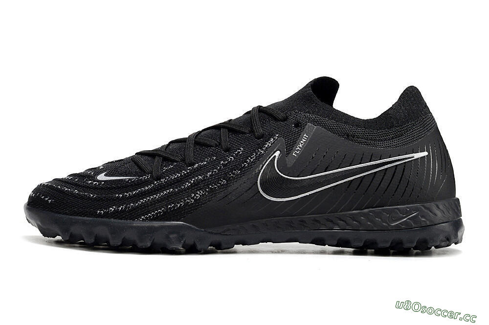 Men's Nike Phantom GX 2 Elite TF Artificial Turf Low-Tops Football Shoes - Black/White/Blue 0