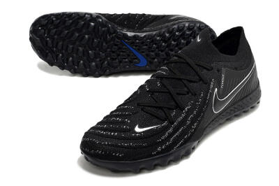 Men's Nike Phantom GX 2 Elite TF Artificial Turf Low-Tops Football Shoes - Black/White/Blue