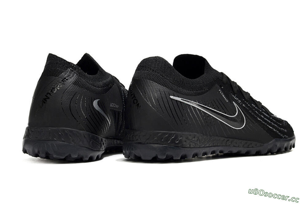 Men's Nike Phantom GX 2 Elite TF Artificial Turf Low-Tops Football Shoes - Black/White/Blue 6