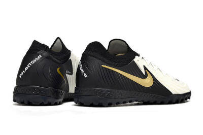 Men's Nike Phantom GX 2 Elite TF Artificial Turf Low-Tops Football Shoes - White/Black/Gold