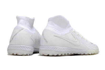 Men's Nike Phantom Luna Elite NU TF Artificial Turf High-Tops Football Shoes - White/Black